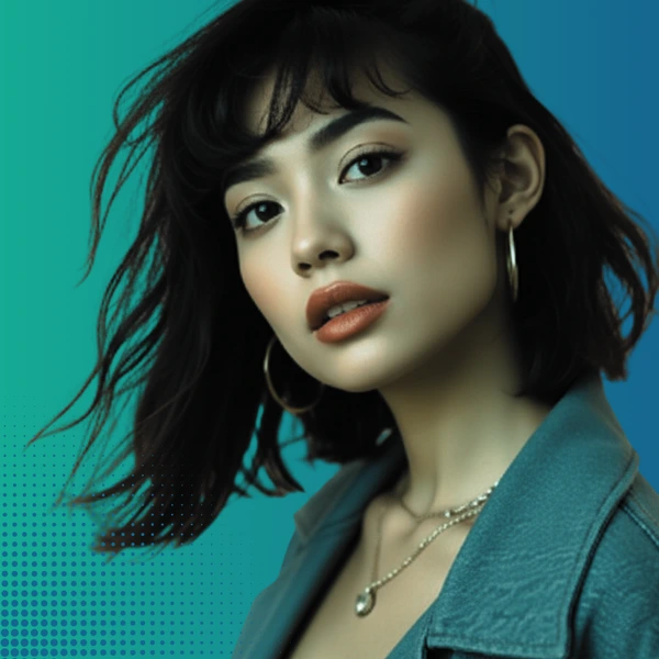 Portrait de Luna Mylune, Artiste virtuelle pop moderne