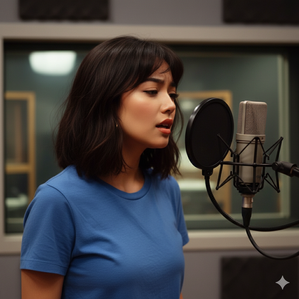 Luna Mylune en studio